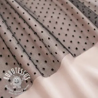 Tulle pour jupe tutu DOTS black