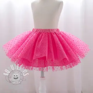 Tulle pour jupe tutu DOTS dark blue