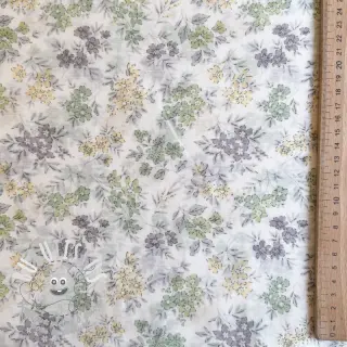 Lyocell avec lin et soie Retro Flowers design D