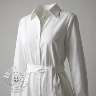 Tissu coton TWILL Mango white