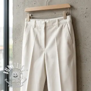Tissu coton TWILL Mango off white