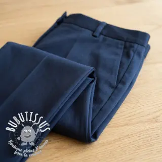 Tissu coton TWILL Mango marine