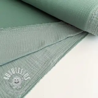 Tissu double gaze/mousseline DOUBLE FACE light mint