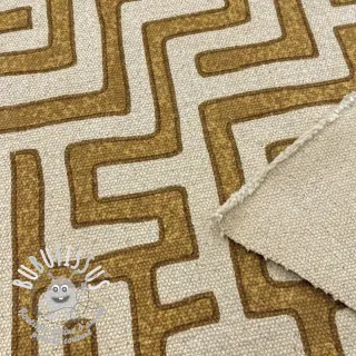 Tissu déco RAFFIA ocre