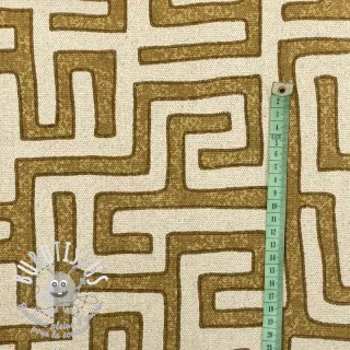 Tissu déco RAFFIA ocre