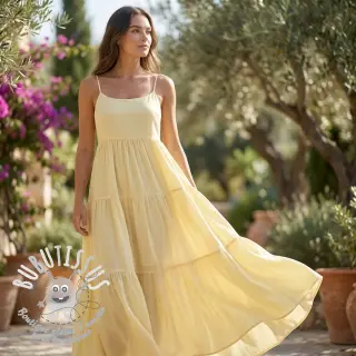 Viscose lin BUBBLY pale banana
