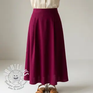 Viscose lin BUBBLY brom beere