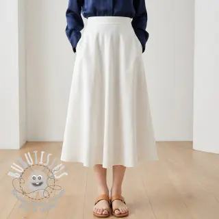 Viscose lin BUBBLY white