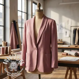 Viscose lin BUBBLY old pink
