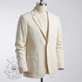 Viscose lin BUBBLY off white