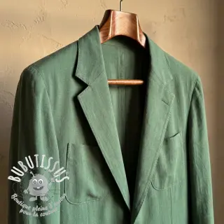 Viscose lin BUBBLY dak mint