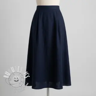 Viscose lin BUBBLY marine