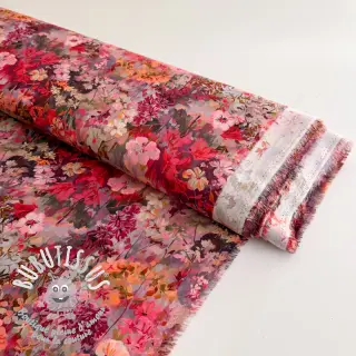 Viscose RAYON POPLIN Blossoms design A