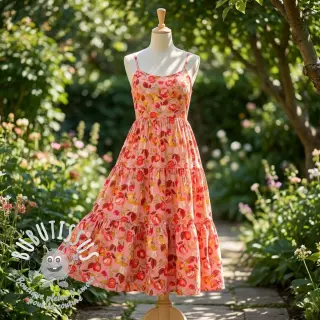 Viscose RAYON POPLIN Fruity design B