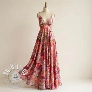 Viscose RAYON POPLIN Blossoms design A