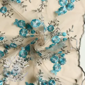 Tulle pour jupe tutu Big flowers