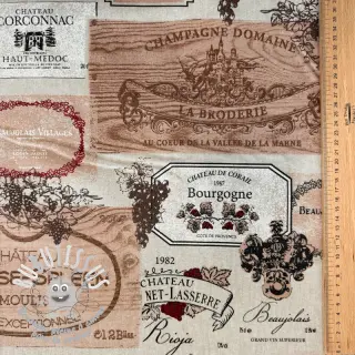 Tissu déco Linenlook Wine label box
