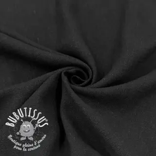 Viscose lin WASHED black