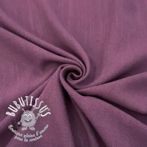 Viscose lin WASHED mauve