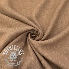 Viscose lin WASHED earth