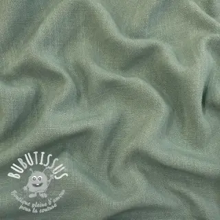 Viscose lin WASHED old green
