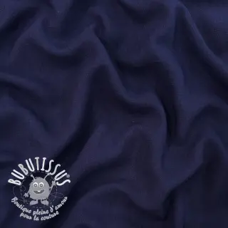 Viscose lin WASHED navy