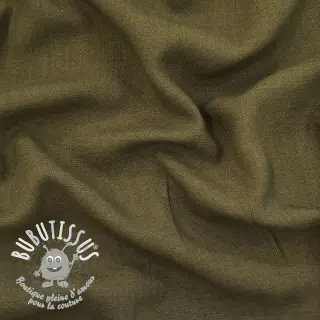 Viscose lin WASHED olive
