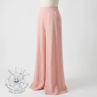 Viscose lin WASHED salmon