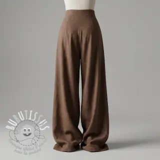 Viscose lin WASHED light brown