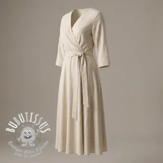 Viscose lin WASHED light beige