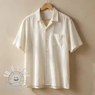 Viscose lin WASHED ecru