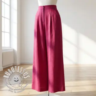 Viscose lin WASHED berry