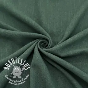 Viscose lin WASHED dark green
