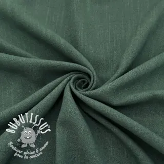 Viscose lin WASHED dark green