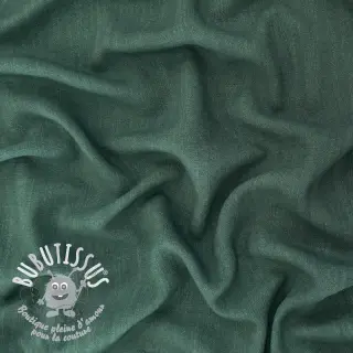 Viscose lin WASHED dark green