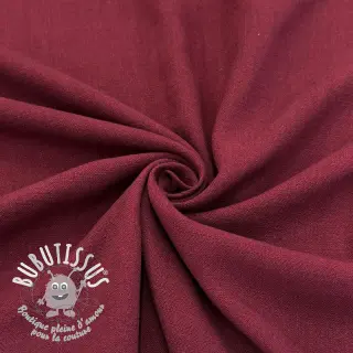 Viscose lin WASHED wine red