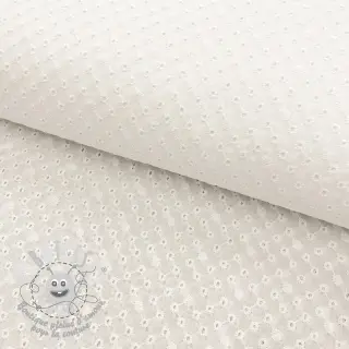 Tissu coton EMBROIDERY Daniela white