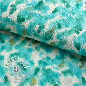 Tissu coton EMBROIDERY Paint brush design B