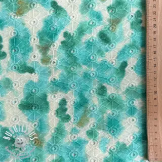 Tissu coton EMBROIDERY Paint brush design B