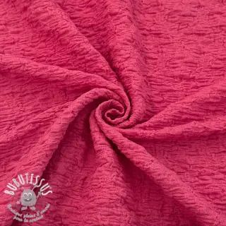 Tissu coton SMOGGED EMBROIDERY pink