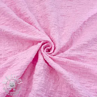 Tissu coton SMOGGED EMBROIDERY light pink