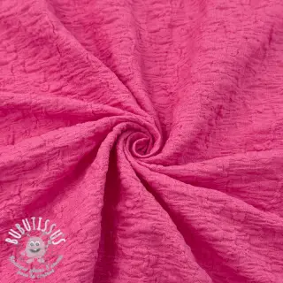 Tissu coton SMOGGED EMBROIDERY fuchsia