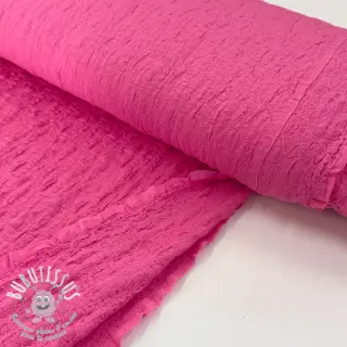 Tissu coton SMOGGED EMBROIDERY fuchsia
