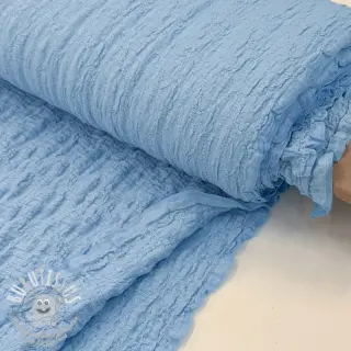 Tissu coton SMOGGED EMBROIDERY light blue