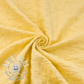 Tissu coton SMOGGED EMBROIDERY yellow