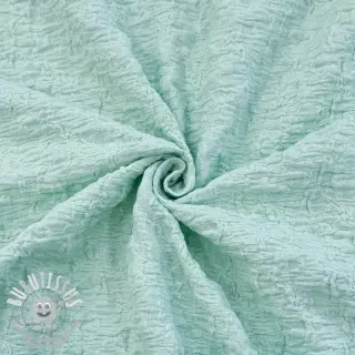 Tissu coton SMOGGED EMBROIDERY mint