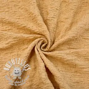 Tissu coton SMOGGED EMBROIDERY brown