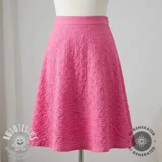 Tissu coton SMOGGED EMBROIDERY fuchsia