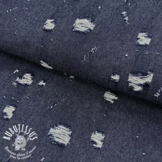 JEANS DENIM 6 OZ Big Holes dark blue