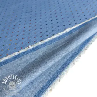 JEANS DENIM 3,8 OZ Drops Metallic blue